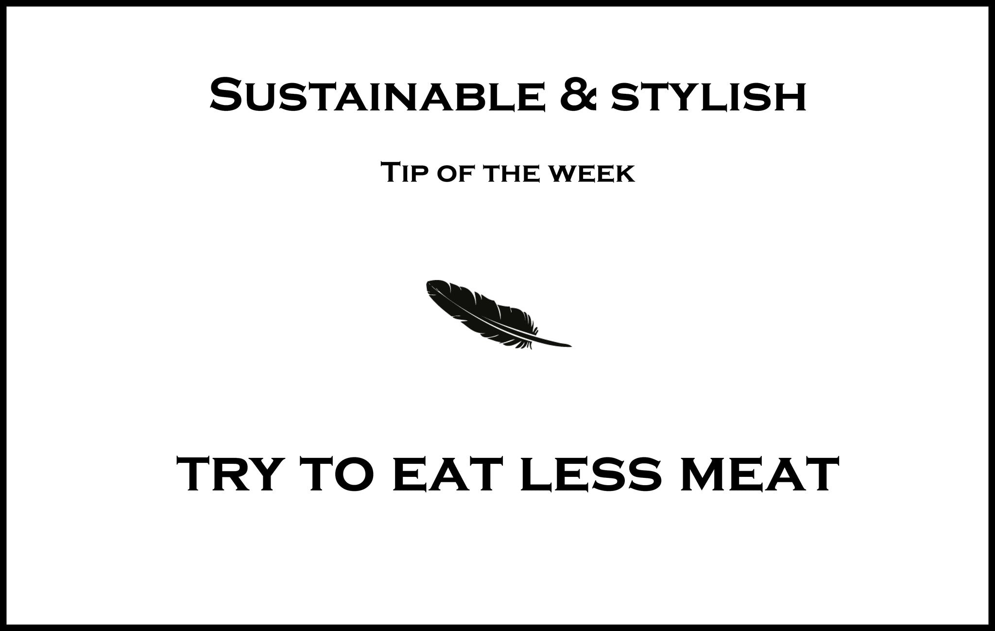 Try to eat less meat